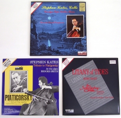 3 Sonic Arts LPs; 2 Kates Cello + Cleve. Teldec vinyl LP Records