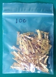 100 New Elco EDAC Crimp Type Pins for 56 90 120 Etc.