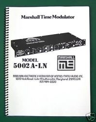 Owners Manual, Marshall 5002 Time Modulator
