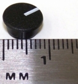 Black Collet Knob Cap With White Line for dbx modules and other gear parts CAP-9-BLK-L. K2-22