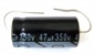 47UF 350V 105C Axial Electrolytic Capacitor