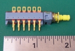 Eswitch TA4UEE 4 Pole 4PDT Gold Schadow type Switch (w/upper solder lug). ZO