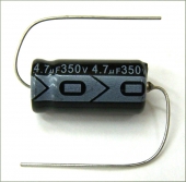 New MIEC 4.7UF 350V 105C Axial Electrolytic Capacitor