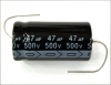 47UF 500V 105C Axial Electrolytic Capacitor