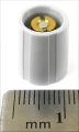 "KNOB-T10/B11-125-GRY-P Gray tapered collet knob with no line, 10mm top, 11mm bottom, 1/8" shaft size, for dbx and other gear parts"