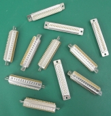 Lot 11 New Gold Plated 37-Pin Male Solder Type D DB Connectors. CH