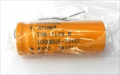 NOS Sprague Atom TVA-1129.8 10,000UF 10VDC Electrolytic Capacitor. CV