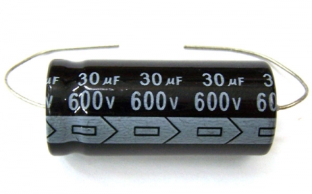 5x 350uF 30V Axial Electrolytic Aluminum Capacitor mfd DC 30VDC 39D Audio Caps