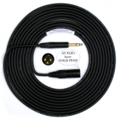 CABLE CRAFT Gold 1/4" TRS Plug to Gold XLR male Audio Cable