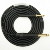 Gold 1/4" TS Plug to Gold TT Plug Audio Cable