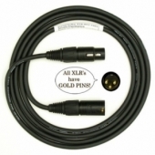 CABLE CRAFT Top Quality Mic Cable with Gold XLR (Black)