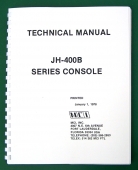 Complete MCI JH-400B JH400 Technical Manual, bound copy