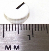 White Collet Knob Cap With Black Line for dbx and other gear parts CAP-9-WHI-L. K2-22