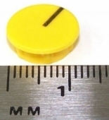 Yellow Collet Knob Cap With Black Line for pro audio gear parts CAP-13-YEL-L. K2-24