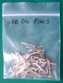 100 New DL Cannon Crimp Pins / Contacts SSL Console Etc. E6