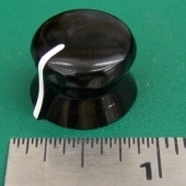 New "copy" 3/4" RCA type knobs, black w/white line, standard 1/4" shaft KA
