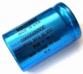 NOS Mallory CG652U050V3C 6500UF 50VDC Can Capacitor G