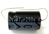 New MIEC 47UF 250V 105C Axial Electrolytic Capacitor