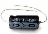 QTY 2 New MIEC 50UF 600V 105C Axial Electrolytic Capacitors 