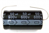 New MIEC 50UF 600V 105C Axial Electrolytic Capacitor