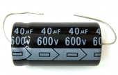New MIEC 40UF 600V 105C Axial Electrolytic Capacitor