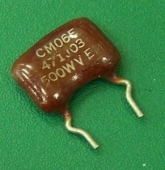 470PF 470 PF 5% 500V Silver Mica Cap Capacitor - Short Leads