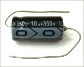New MIEC 10UF 350V 105C Axial Electrolytic Capacitor