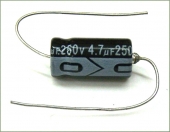 New MIEC 4.7UF 250V 105C Axial Electrolytic Capacitor