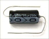 New MIEC 10UF 250V 105C Axial Electrolytic Capacitor