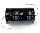 New MIEC 100UF 500V 105C Axial Electrolytic Capacitor