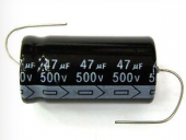 New MIEC 47UF 500V 105C Axial Electrolytic Capacitor