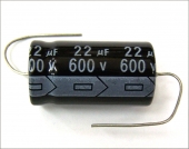 New MIEC 22UF 600V 105C Axial Electrolytic Capacitors