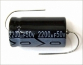 New MIEC 2200UF 50V 105C Axial Electrolytic Capacitor