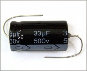 New MIEC 33UF 500V 105C Axial Electrolytic Capacitor