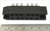 New 12 pin female Tuchel connector as used on Telefunken V76m, TAB, Siemens, etc.