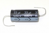 New MIEC 33UF 600V 105C Axial Electrolytic Capacitor
