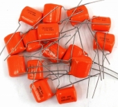 Lot of 14 New .22 UF 224K 200VDC Vishay Sprague Orange Dip Capacitors CF