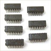 Lot of 7 NOS Signetics LM301AJ 14 Pin DIP Opamps SA