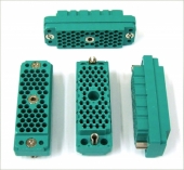 Lot Of FOUR Unused EDAC Elco 56 pin Female Connectors With Fixed Nut. E7