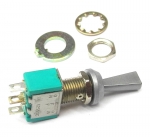 JBT LFH-121 SPDT On-Off-On Flat Matte Nickel Handle Mini Toggle Switch. MS