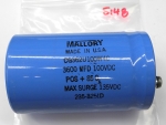 Unused Mallory CGS362U100W4C 3600UF 100DC 125V Surge Can Capacitor Guaranteed CC