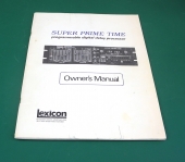 Lexicon Super Prime Time Programmable Digital Delay Processor Manual. MM