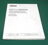 Yamaha SPX1000 Professional Multi-effect Processor User's Manual. MM