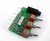 UA PCB Mic Preamp Switchboard With 1/4" DI Jack And Pad, Phase, Phantom Switches. UZ