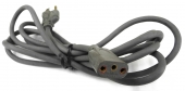 Dolby Type Grounded AC Power Cord, Oval Female End w/3 Round Pins. PO