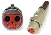 Used Cannon 2-Pin XLR Type Female Power Plug For British Gear Etc. CA