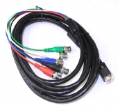 New Calrad 55-866-10 DB15-HD to 5 BNC's Shielded 10 Foot Adapter Cable. VS