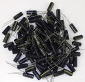 Lot 89 New Panasonic 470UF 6.3V HFZ 105C Thin Radial Electrolytic Capacitors. CE