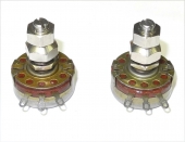 TWO NOS Unused A-B Type J 270K Locking Linear Taper 2 Watt Potentiometers. PC