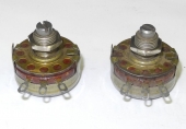 2 NOS A-B Type J 500 Ohm Slot Linear Taper 2 Watt Adjustment Potentiometers. PC